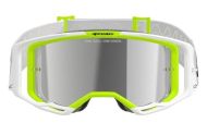 Мотокрос очила ALPINESTARS VISION 8 WORDMARK WHITE YLLW FLUO Mirror SILVER