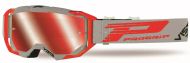 Motocross Goggles PROGRIP 3303 VISTA GRAY/RED