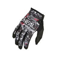 Motocross gloves O'NEAL MAYHEM ATTACK BLACK/WHITE DS V.25