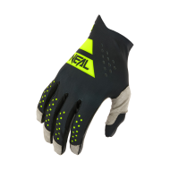 Mănuși motocross O'NEAL PIN IT SLIP ON NEGRU/GALBEN NEON