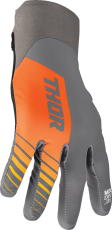 Mănuși de motocross THOR AGILE SOLID GREY/ORANGE