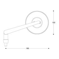 Огледала за мотор BARRACUDA SKIN-S B-LUX GOLD