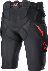 Προστατευτική σφήνα ALPINESTARS SHORT BIONIC PRO ΜΑΥΡΟ/ΚΟΚΚΙΝΟ