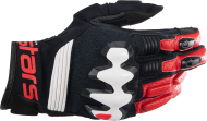 Gloves ALPINESTARS HALO BLK/WT/RD