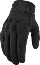 Textile motorcycle gloves ICON ANTHEM 2 - BLACK