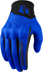 Textile motorcycle gloves ICON ANTHEM 2 - BLUE