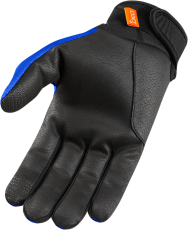 Textile motorcycle gloves ICON ANTHEM 2 - BLUE