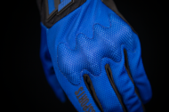 Textile motorcycle gloves ICON ANTHEM 2 - BLUE