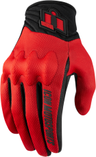 Textile motorcycle gloves ICON ANTHEM 2 - RED