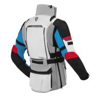 Υφασμάτινο μπουφάν μοτοσικλέτας SECA ARRAKIS III ΓΚΡΙ/ΜΠΛΕ/ΚΟΚΚΙΝΟ