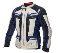Υφασμάτινο μπουφάν μοτοσικλέτας ADRENALINE CAMELEON 2.0 BEIGE/NAVY