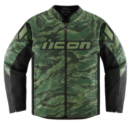 Geaca textila motociclete ICON HOOLIGAN CE TIGER`S BLOOD GREEN