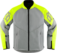 Textile motorcycle jacket ICON MESH AF HI-VIZ