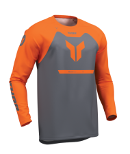Tricou Motocross THOR RIDEMODE MENACE PORTOCALIU/CAR