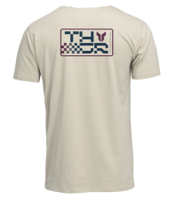 Motorcycle T-shirt THOR VANTAGE CREAM