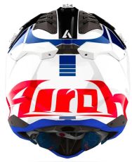 Motocross helmet AIROH AVIATOR 3 Push Blue Red Gloss