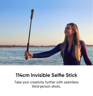Trepied/Selfie stick Insta360 NEGRU (114cm)