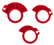 Mânere RACETECH R20 Lock On Grips Half Waffle BETA 20 (Negre)