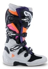 Motocross boots ALPINESTARS TECH 7 BLK/LT GY/ORG FL/MAG