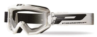 Motocross goggles PROGRIP 3201 WHITE CLEAR
