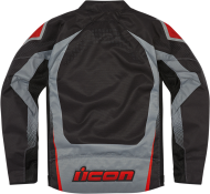 Textile motorcycle jacket ICON HOOLIGAN ULTRABOLT - BLACK