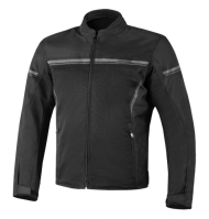 Υφασμάτινο μπουφάν μοτοσικλέτας MOTO ID STELVIO ΜΑΥΡΟ