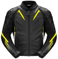 Кожено мото яке SPIDI NKD-1 Black/Fluo