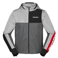Hanorac moto SPIDI HOODIE NET GRI/ROSU