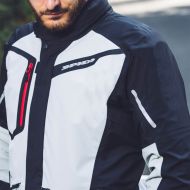 Υφασμάτινο μπουφάν μοτοσικλέτας SPIDI Mission-T H2Out Black/Ice