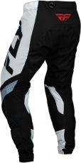 Pantaloni de motocross FLY RACING Lite- Negru/Alb/Denim Gri