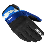 Textile motorcycle gloves SPIDI Flash-KP Tex White/Blue