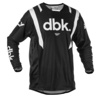 Tricou motocross FLY RACING Kinetic Mesh DBK - Negru/Alb