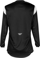 Tricou motocross copii FLY RACING Kinetic Stoke - Negru/Alb 2025