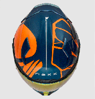 NEXX X.WST3 Helmet B-SIDE BLUE TEAL/ORANGE
