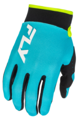 Motocross gloves FLY RACING F-16 - Aqua/Black/White