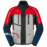 Ανδρικό υφασμάτινο μπουφάν μοτοσικλέτας SPIDI 4 SEASON V3 ΜΠΛΕ/ICE/RED