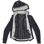 Текстилно мото яке SPIDI Hoodie Armor H2Out Black 