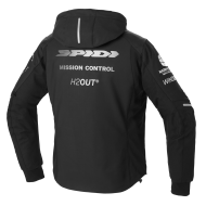 Текстилно мото яке SPIDI Hoodie Armor H2Out Black/White