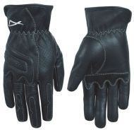 Leather gloves A-PRO ROADER - BLACK