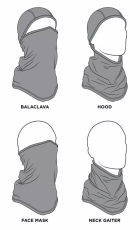 Καπό ZANκεφαλοδέτης SPORTFLEX BK/WH SKL