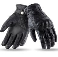 Women's leather gloves 70 DEGREES SUMMER URBAN BLACK