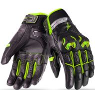 Leather gloves 70 DEGREES WINTER NAKED BLACK/YELLOW