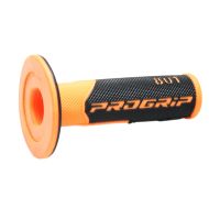 Manere de motocross PROGRIP Double Density 801 FLUO ORANGE/NEGRU