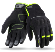 Women's textile gloves 70 DEGREES SUMMER URBAN BLACK/FLUO YELLOW