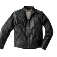 Leather motorcycle jacket SPIDI GARAGE BLACK