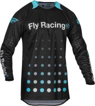 Πουκάμισο Motocross Strobe DST FLY RACING Evolution - Μαύρο/Μπλε ηλεκτρικό