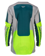 Tricou motocross FLY RACING Lite - Gri/Lime/Turcoaică