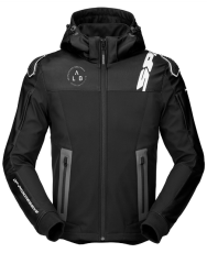 Текстилно мото яке SPIDI HOODIE WARRIOR BLACK/WHITE