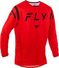 Tricou motocross FLY RACING Kinetic Center-Roșu/Negru 2025
