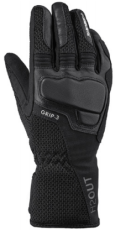 Υφασμάτινα γάντια μοτοσυκλέτας SPIDI GRIP 3 H2OUT Μαύρο